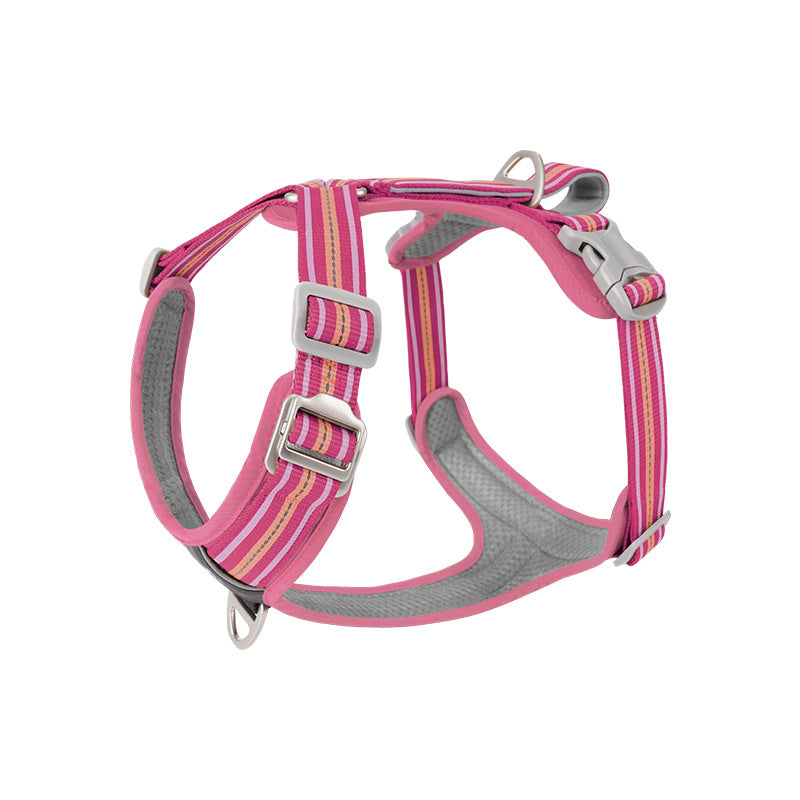 Harnais Réfléchissant Résistant pour Chien — Collier & Laisse Inclus