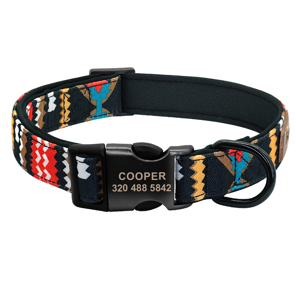 Collier en Nylon Coloré pour Chien — Basic & Confortable