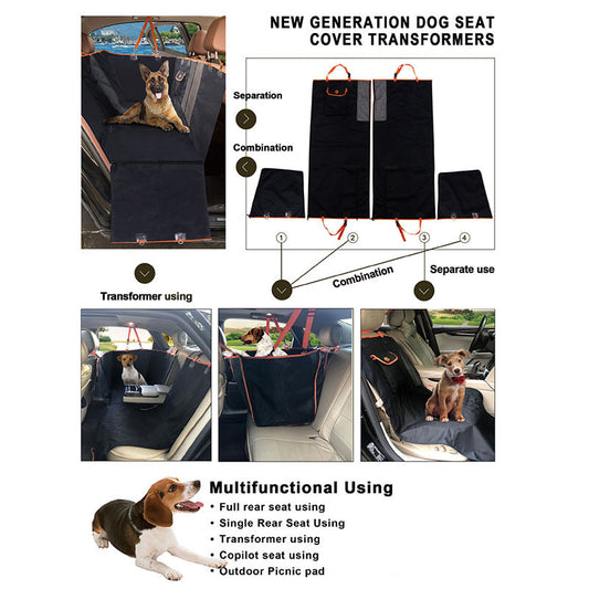 Tapis Arrière Voiture pour Chien en Oxford — 130×148 cm