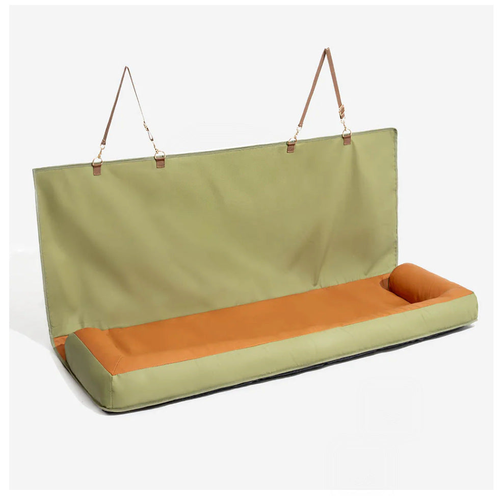 Coussin Voiture Lavable & Détachable pour Chien — Place Simple ou Banquette