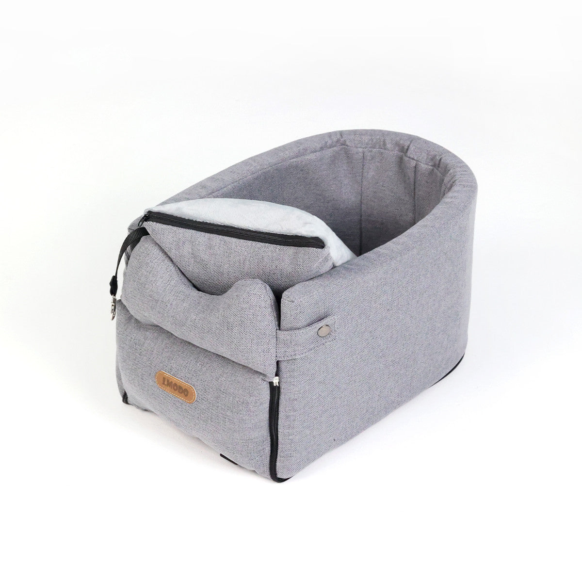 Siège Console Centrale Voiture pour Petit Chien & Chat — Portable & Sécurisé