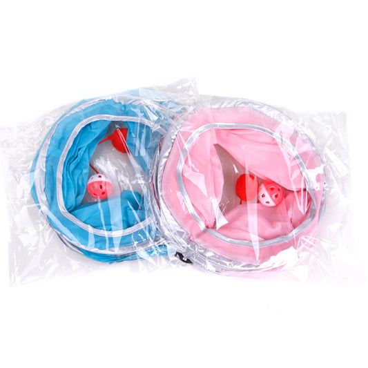 Tunnel Pliable pour Chat – 120 cm, Armature Acier, Rangement Facile