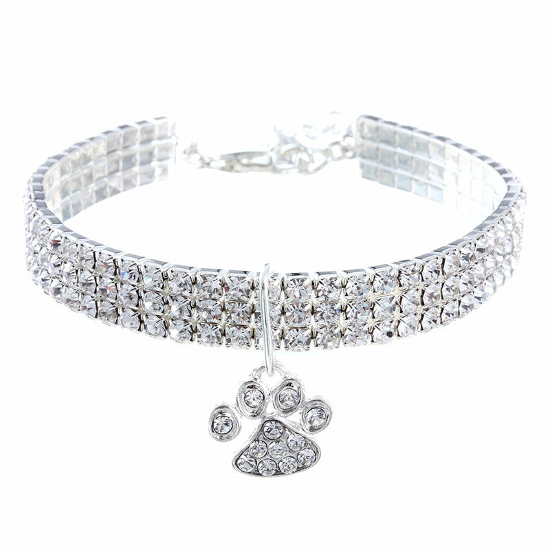 Collier Strass Élastique pour Chat et Chien