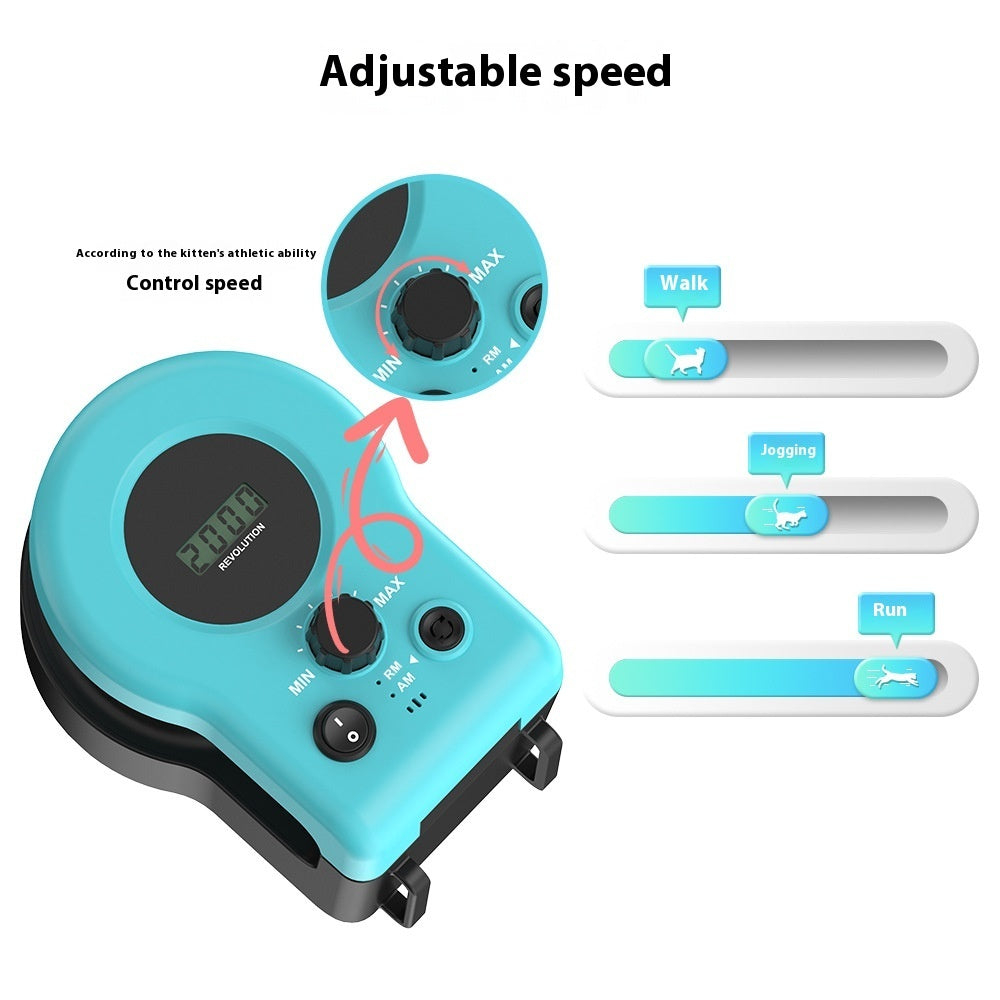 Piste de Course Interactive pour Chat – Affichage LCD, Rechargeable USB