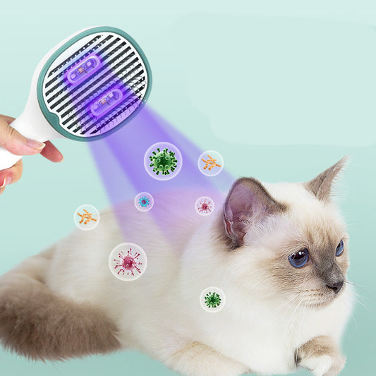 Peigne Stérilisant Rechargeable USB pour Chat & Chien — 3 Couleurs