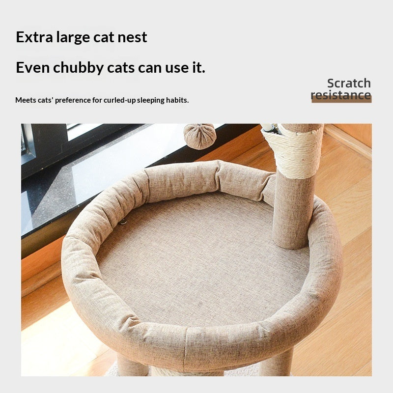 Arbre à Chat en Sisal Tout-en-Un – Sans Peluches, Toutes Saisons