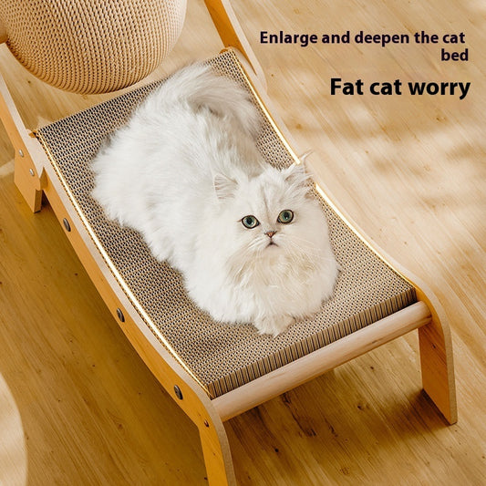 Griffoir Chaise Longue pour Chat – Sisal & Carton Ondulé, 2 Styles