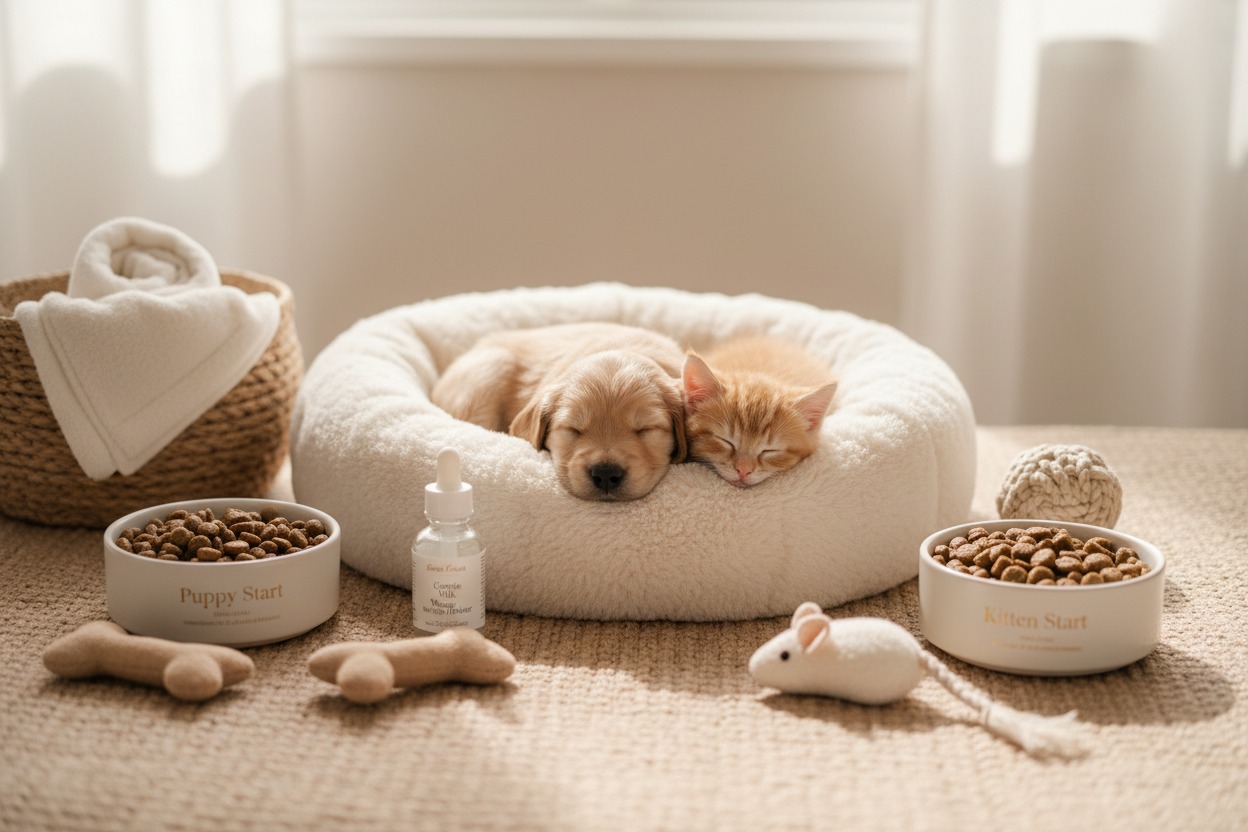Chiot & chaton