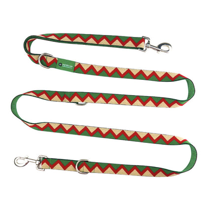 Laisse Multifonction Mains Libres Arc-en-Ciel pour Chien — Nylon Ajustable