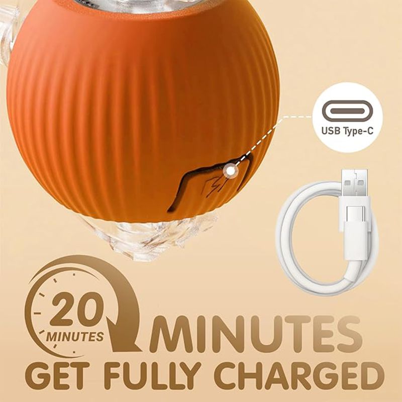 Balle Interactive Intelligente pour Chat & Chien — 3 Modes, Capteur & Recharge Rapide