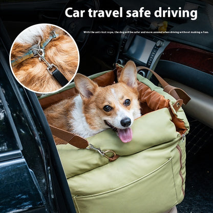 Niche Voiture Sécurité Lavable pour Chat — 55×50×45 cm