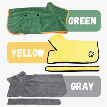 Peignoir Séchage Rapide pour Chien – Microfibre Ultra-Absorbante