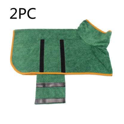 Peignoir Séchage Rapide pour Chien – Microfibre Ultra-Absorbante