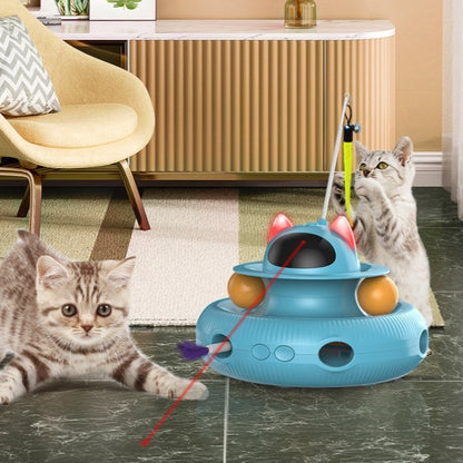 Jouet Laser Infrarouge Automatique pour Chat – Plumes & Balles Incluses