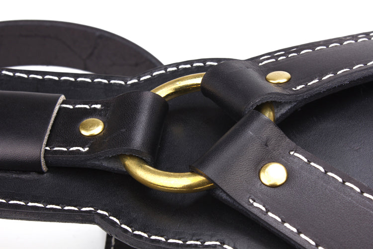 Harnais Poitrine en Cuir de Vache pour Chien — M & L