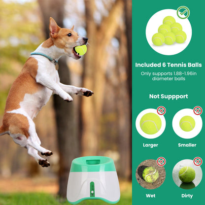Automatic Dog Ball Launcher – 3 Distances, 6 Balls Included
