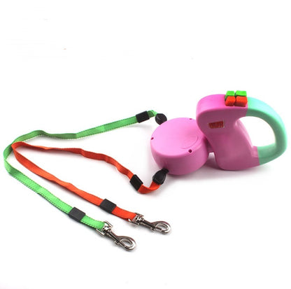 Dual Retractable Leash for Two Dogs — 3M Nylon