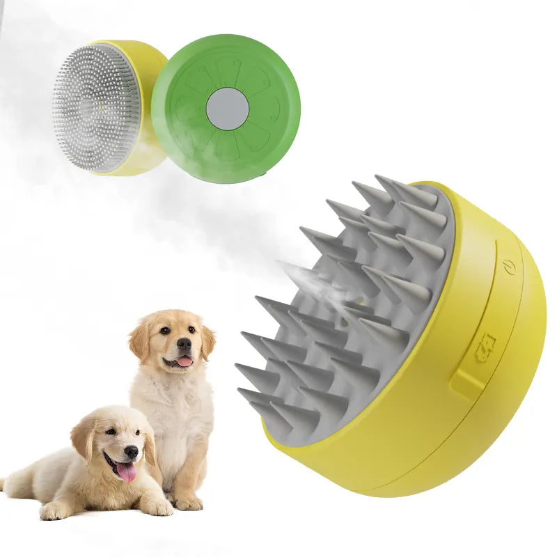 Peigne Spray Électrique 2-en-1 pour Chat & Chien — Massage & Vaporisation