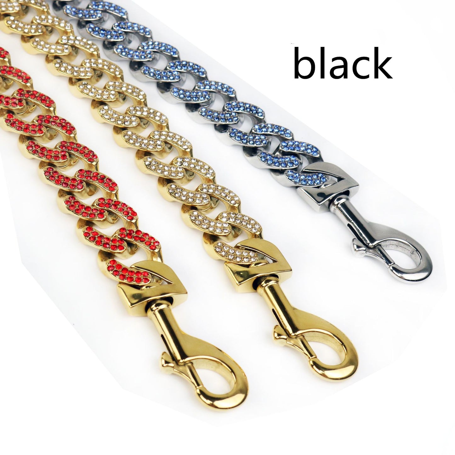 Chaîne Acier Inoxydable Multicolore pour Chien — Collier & Laisse