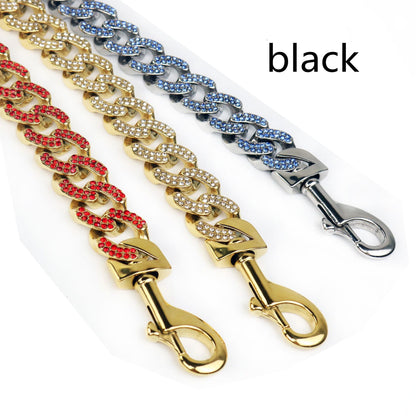 Chaîne Acier Inoxydable Multicolore pour Chien — Collier & Laisse