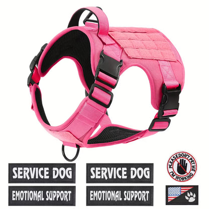 Gilet Harnais Tactique Réfléchissant pour Chien — Boucle Métallique