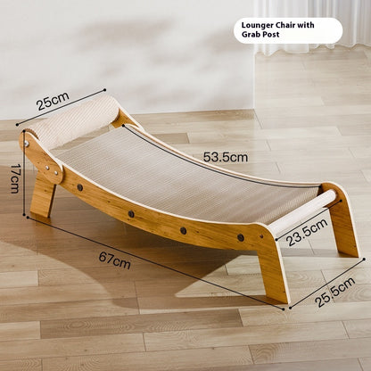 Griffoir Chaise Longue pour Chat – Sisal & Carton Ondulé, 2 Styles