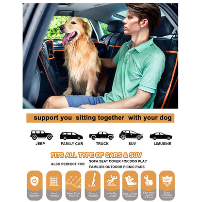 Tapis Arrière Voiture pour Chien en Oxford — 130×148 cm