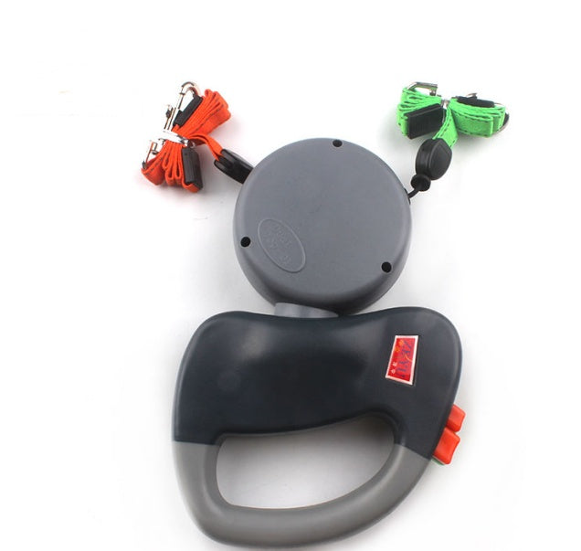 Dual Retractable Leash for Two Dogs — 3M Nylon