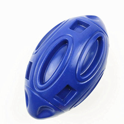 Durable Rubber Rugby Dog Toy