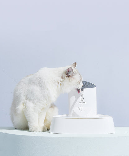Fontaine à Eau Automatique 1,5L pour Chats et Chiens – Filtre 4 Couches & LED