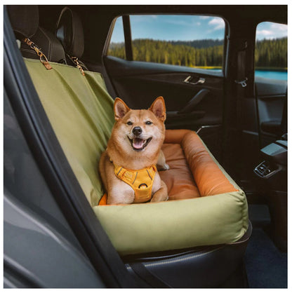 Coussin Voiture Lavable & Détachable pour Chien — Place Simple ou Banquette