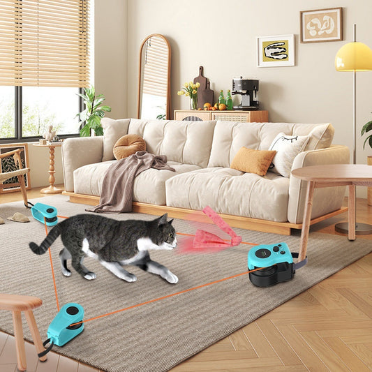 Piste de Course Interactive pour Chat – Affichage LCD, Rechargeable USB