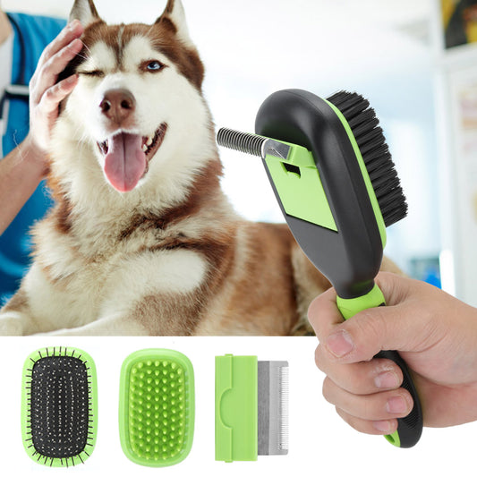 Kit de Brossage & Toilettage 5-en-1 — Chien & Chat