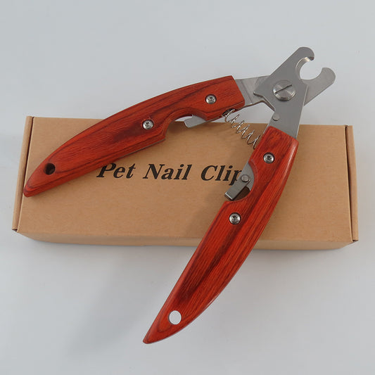Coupe-Ongles à Manche en Bois pour Chien — Grands & Moyens Gabarits