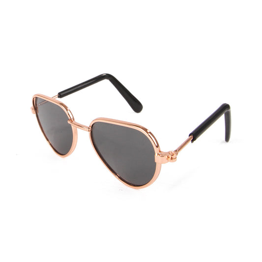 Lunettes fantaisie pour chats & chiens – Métal coloré, 6 couleurs