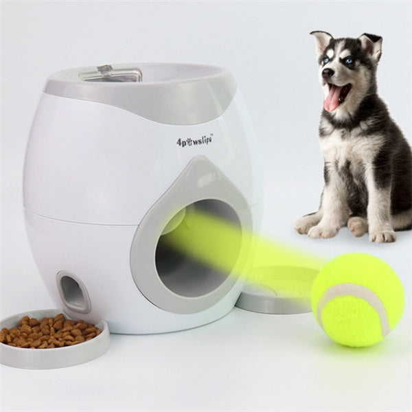 Interactive Dog Treat Dispenser – Tennis Ball & Rewards