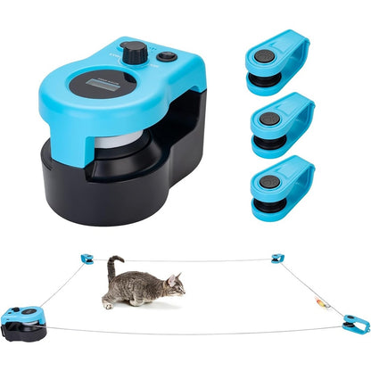 Piste de Course Interactive pour Chat – Affichage LCD, Rechargeable USB