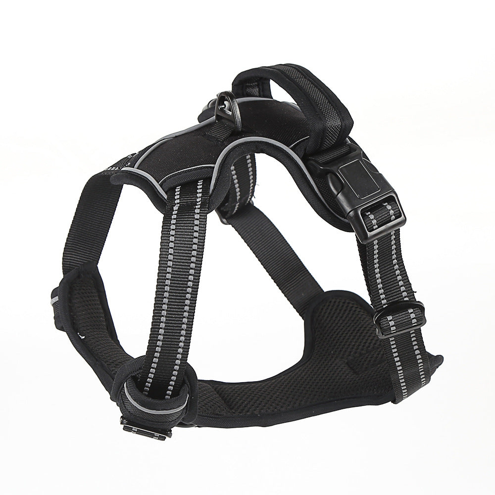 Harnais Respirant Réfléchissant Anti-Traction pour Chien — Gilet Confort