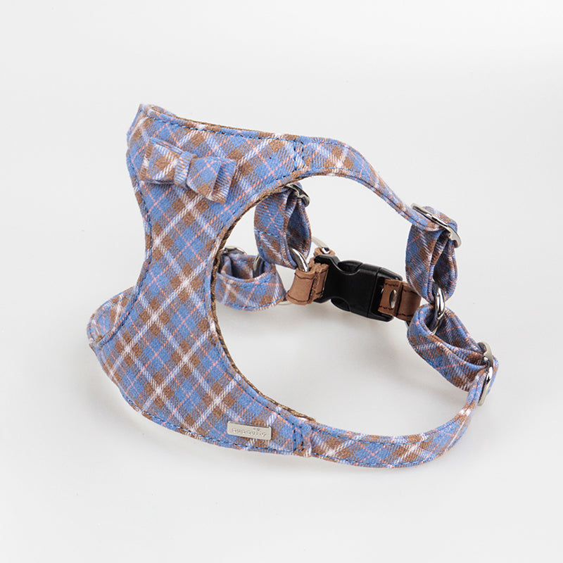Harnais Style Débardeur pour Petit & Moyen Chien — Coton & Cuir | XS, S & M