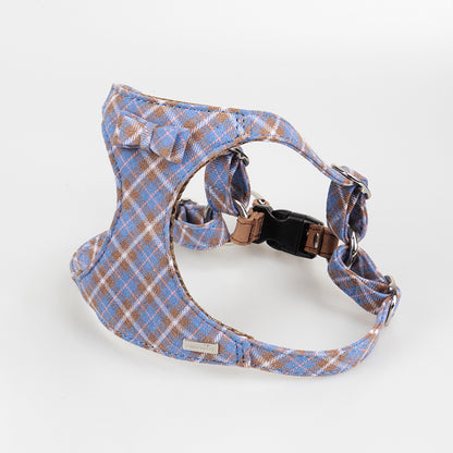 Harnais Style Débardeur pour Petit & Moyen Chien — Coton & Cuir | XS, S & M