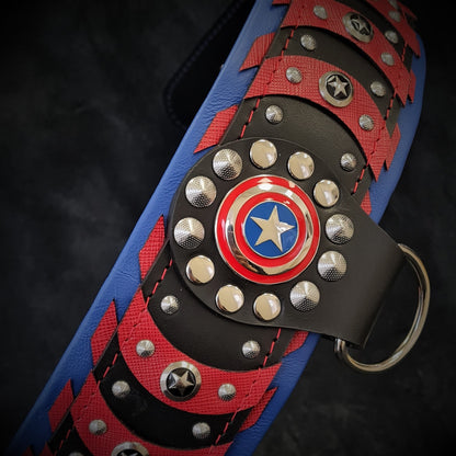 Collier "Captain A" — Cuir Premium pour Chien