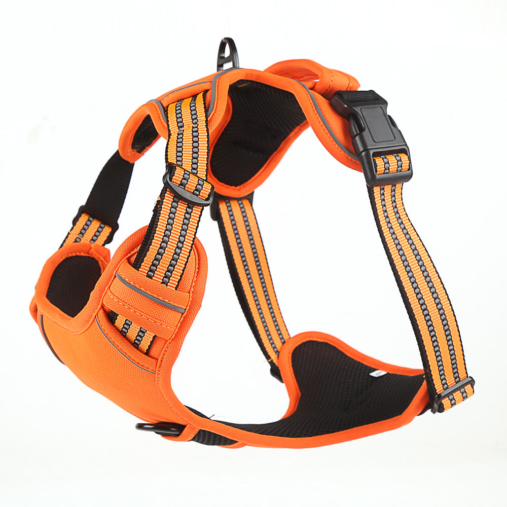 Harnais Respirant Réfléchissant Anti-Traction pour Chien — Gilet Confort