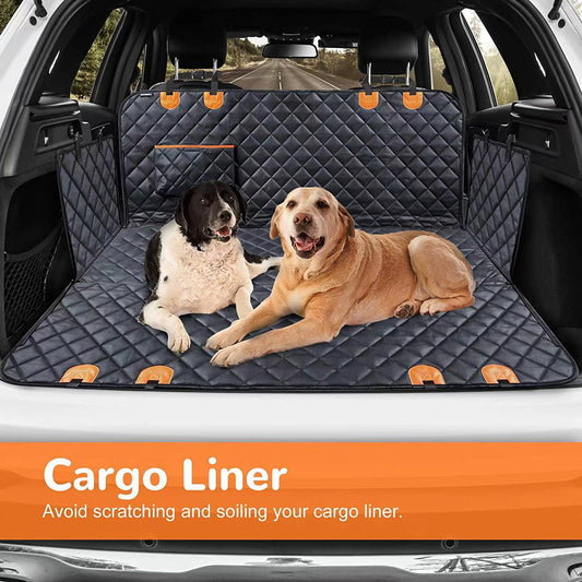 Tapis Voiture Anti-Morsure Imperméable pour Chien — Avec Poche 137×147 cm