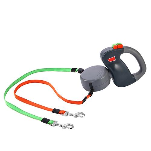Dual Retractable Leash for Two Dogs — 3M Nylon