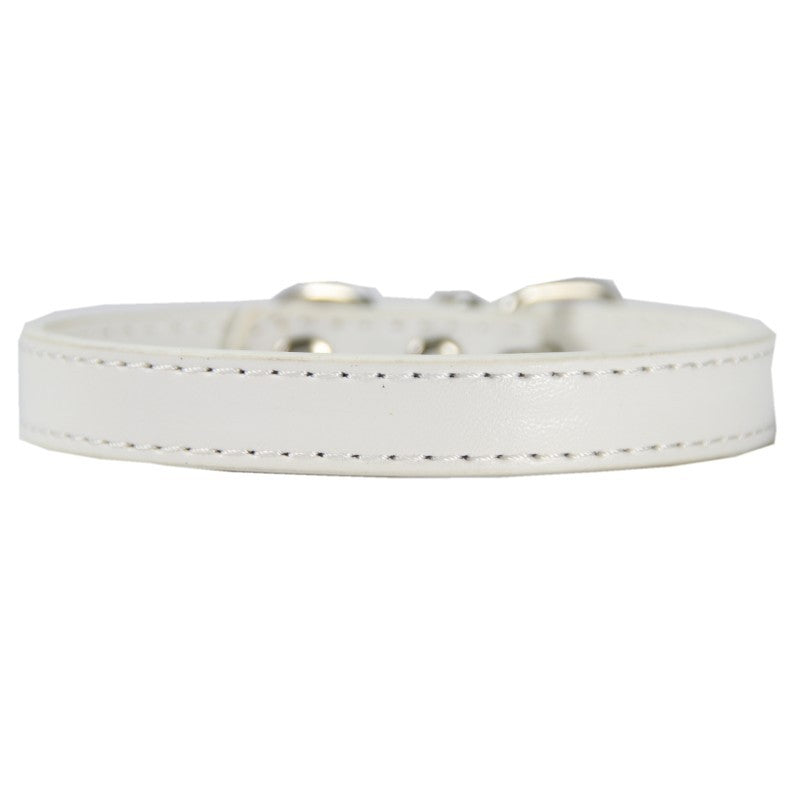 Collier PU avec Boucle Métallique pour Chien et Chat