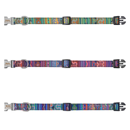 Collier Personnalisé pour Chien avec Plaque d'Identification Gravée