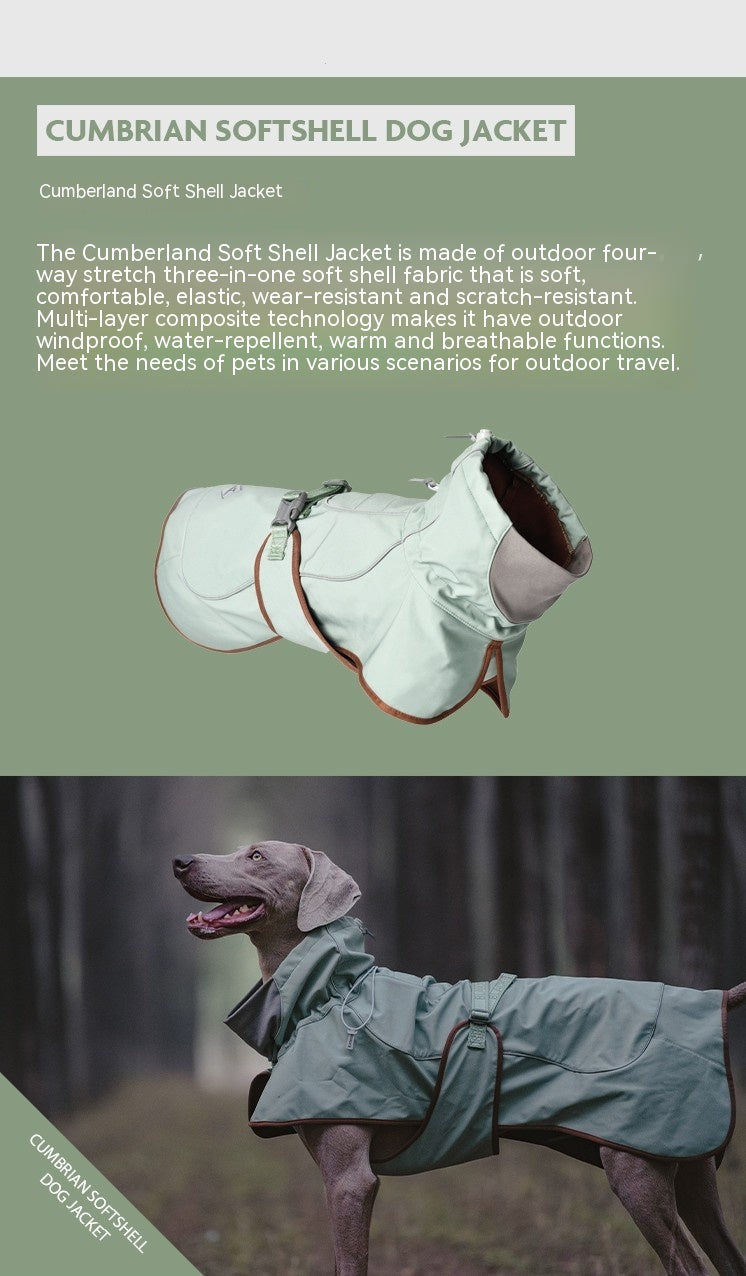 Veste Softshell Outdoor pour Chien – Imperméable, Coupe-Vent & Chaude