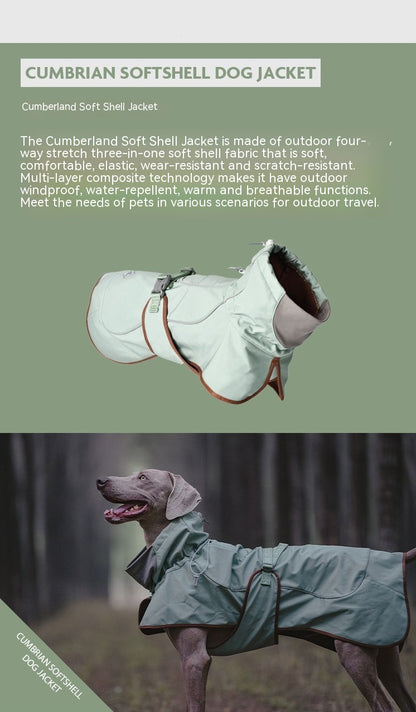 Veste Softshell Outdoor pour Chien – Imperméable, Coupe-Vent & Chaude