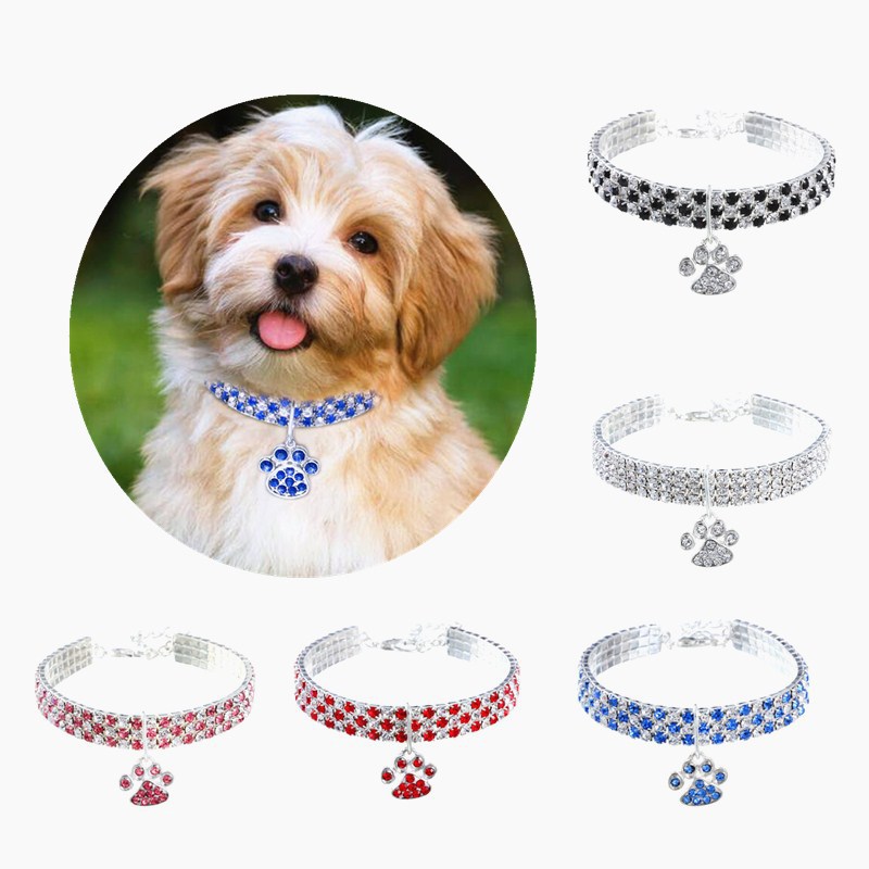 Collier Strass Élastique pour Chat et Chien