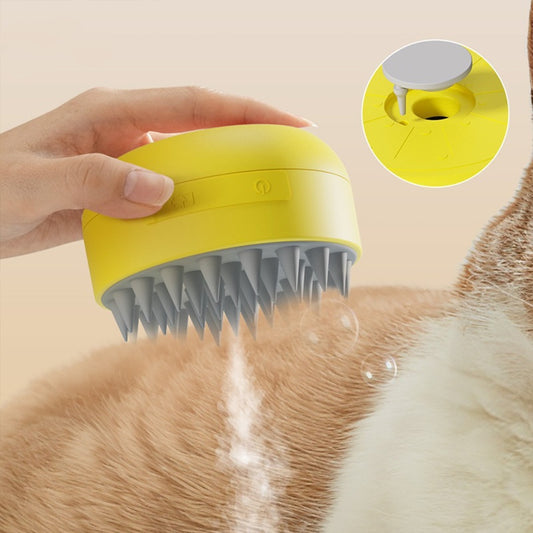 Peigne Spray Électrique 2-en-1 pour Chat & Chien — Massage & Vaporisation